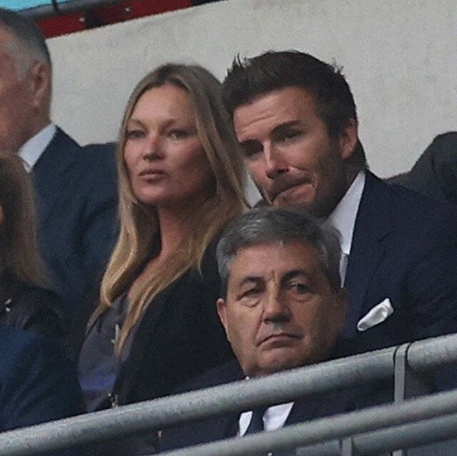 Hvzdn trojice ve Wembley: Tom Cruise, Kate Moss a David Beckham,