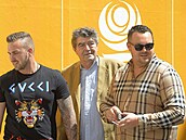 Václav Koka se svými vnuky Janem a Václavem nejmladím (vlevo).