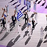 Slavnostn zahjen 32. letnch olympijskch her v Tokiu: Jako prvn tradin...