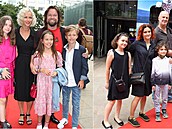 Slavné rodiny na premiée filmu Gump.