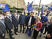 éfka Evropské komise Ursula von der Leyenová s mladými podporovateli Evropské...