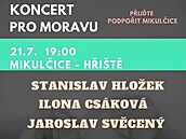 Ilona Csáková zve na koncert do Mikulic, ze kterého ji prý vykrtnou.