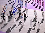 Slavnostní zahájení 32. letních olympijských her v Tokiu: Jako první tradin...