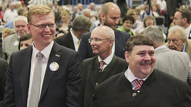 Bernd Posselt s Pavlem Blobrádkem