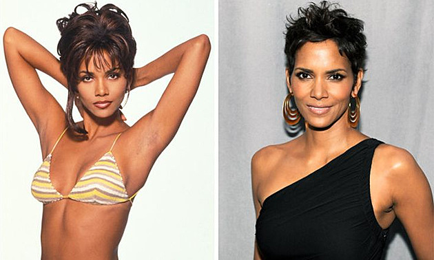 Halle Berry v roce 1994 a 2013