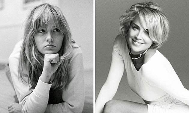 Sharon Stone v roce 1983 a 2014