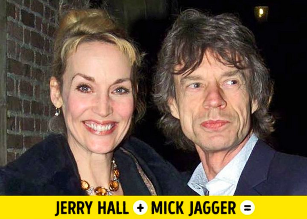 Jerry Hall a Mick Jagger