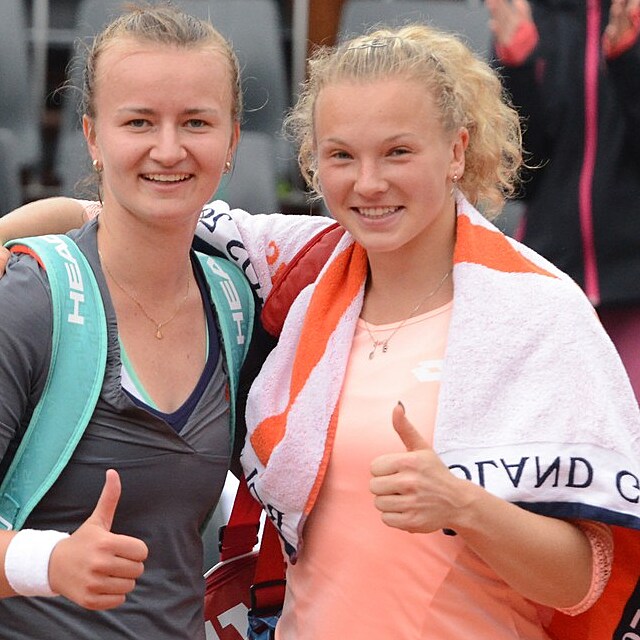 Kateina Siniakov a Barbora Krejkov spolu hraj od juniorskch let.