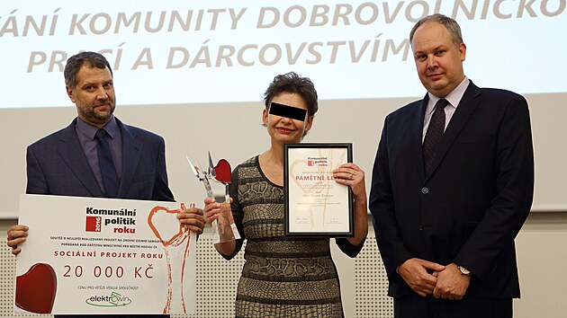 Starostka Kouimi Zuzana Chmelová iháková ped pti lety pevzala cenu...