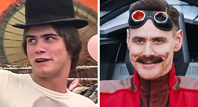 Jim Carrey: Rubberface (1981)  Jeek Sonic (2019)