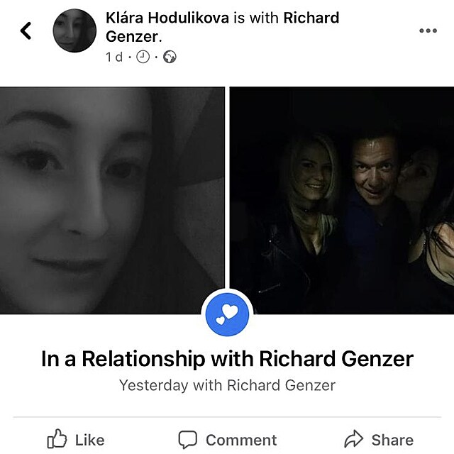 Je Richard Genzer ve vztahu s mladinkou Klrou? On tvrd, e ne.
