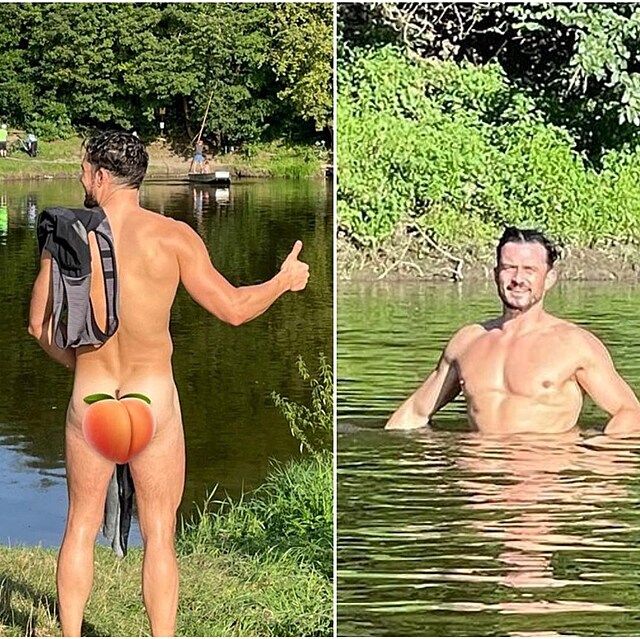 Orlando Bloom a jeho koupa�ka v Berounce