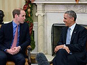 Princ William s Barackem Obamou