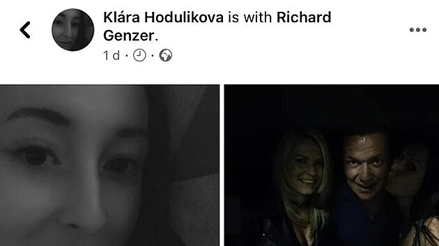 Je Richard Genzer ve vztahu s mladinkou Klrou? On tvrd, e ne.