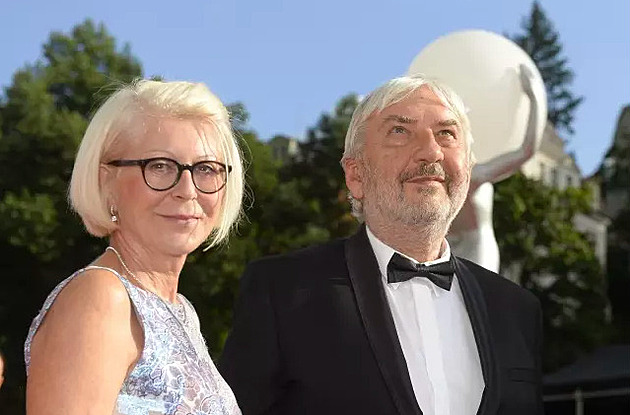 Miroslav Donutil s manželkou