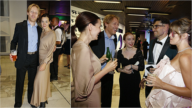 Karel Janeček s Lilií na večírku dobře bavili.