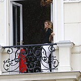Hanu Vagnerovou pohltila atmosféra Varů natolik, že začala na balkoně i tančit.