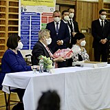 Manel Zemanovi a prezidentsk delegace