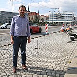 Náměstek pro dopravu Adam Scheinherr (Praha sobě) je s průběhem prací spokojen....