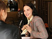 Kateina Marie Fialová pi rozhovoru pro Expres.