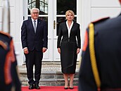 Slovenská prezidentka Zuzana aputová s nmeckým prezidentem Frankem-Walterem...
