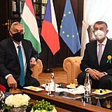 Orbán s Babišem jednali v Kramářově vile.