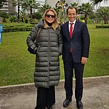 Dagmar Havlová je návštěvě Peru, kde inaugurovala lavičku Václava Havla a kam...