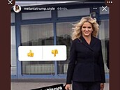 Monika byla pochválena na instagramovém útu o mód Melanie Trump.
