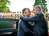 Babi se s Orbánem srden vítal.