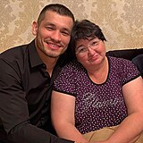 Makhmud Muradov se svou maminkou.