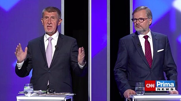 Andrej Babi a Petr Fiala, dva finalisté pedvolební debaty Hledá se premiér na...