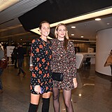 Tenisová dvojčata Karolína a Kristýna Plíškovy na premiéře muzikálu Děti ráje....