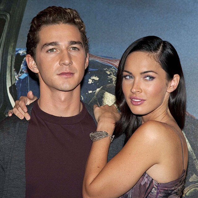 Shia LaBeouf v dobch, kdy randil s Megan Fox.