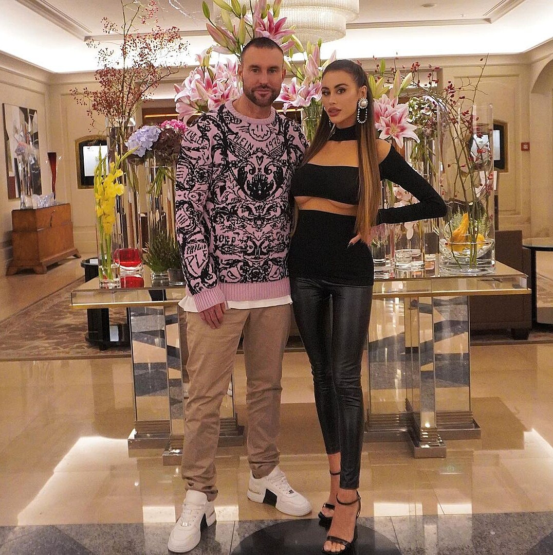 Phillip Plein and Lucia Bartoli in pra