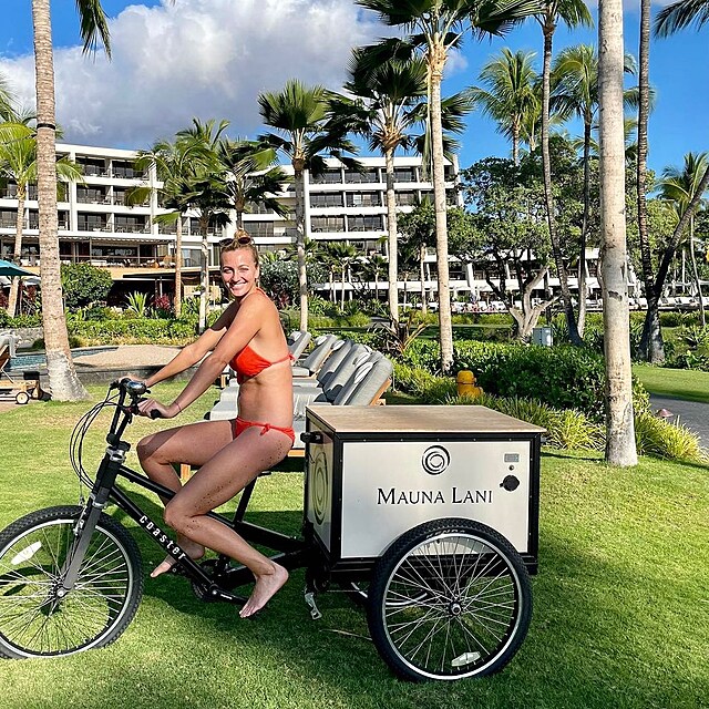 Petra Kvitov si uila dovolenou v luxusnm resortu na Havaji.