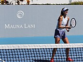 Petra Kvitová na Havaji nejenom odpoívala, ale také zde hrála tenis.