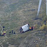 V Liberci spadla kabina lanovky na Jetd, zemel strojvedouc.