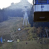 V Liberci spadla kabina lanovky na Jetd, zemel strojvedouc.