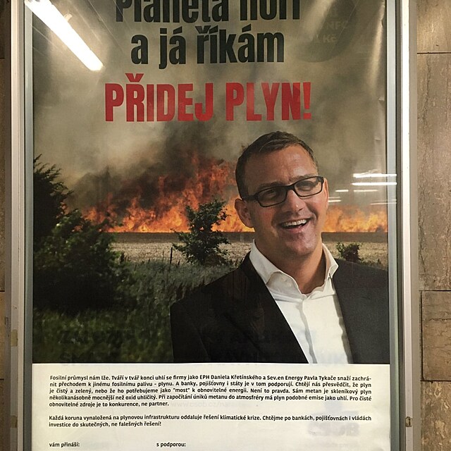 Pidej plyn, nabd miliard Daniel Ketnsk na obrzku, kter se objevil na...