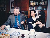 Jan Cimický v devadesátých letech v rodinném kruhu.