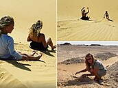 Olga Menzelová se kochá krásami Bílé pout v Egypt. Dolo na sjídní dun i...