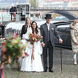 Svatba Jakuba Vágnera probíhala stylově na lodi na Vltavě: Takhle mu to s...