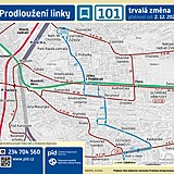 Praha má novou zastávku U Prdlavky, kterou poznají cestující na lince 101.