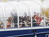 Svatba Jakuba Vágnera probíhala stylov na lodi na Vltav.