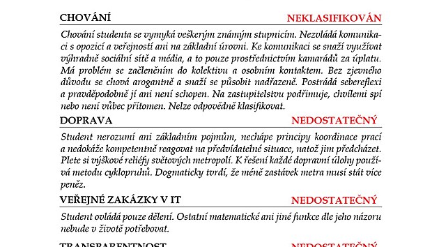 Ondej Prokop vystavil Zdeku Hibovi tiplavé vysvdení.