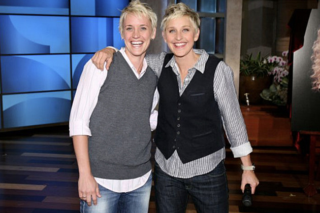 Ellen DeGeneres and Donna Blair