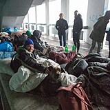 Bezdomovecká kolonie pod Hlávkovým mostem
