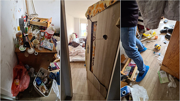 Prokopané dveře, špína a červi. Takto vypadá nově zrekonstruovaný byt v Ruské...