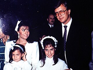 Gucciovi s dcerami Alessandrou a Allegrou