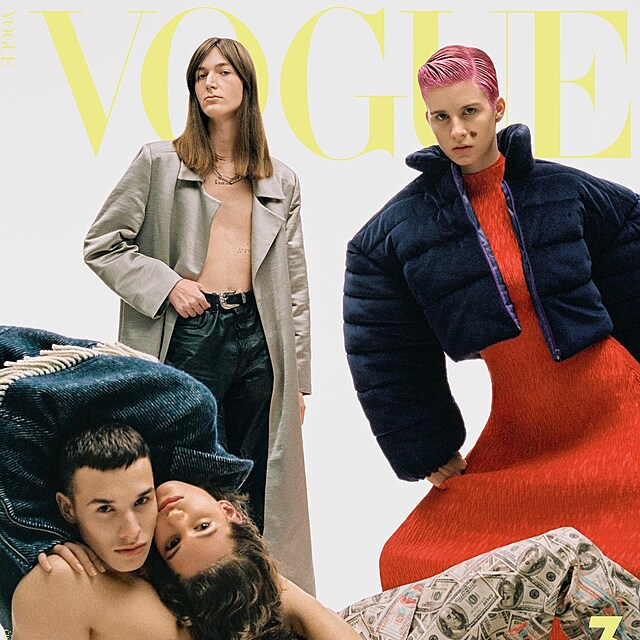 Emma aputov se objevila na titulce magaznu Vogue s gay pornohercem Adamem...